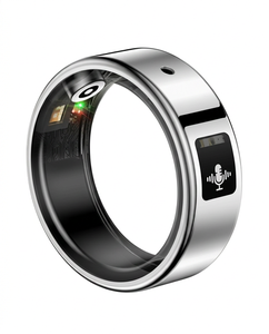 แหวนอัจฉริยะ WEAR-AI-001 พร้อมฟังก์ชันบันทึกเสียง แปลภาษา วัดอัตราการเต้นของหัวใจ วัดออกซิเจนในเลือด ตรวจสอบการนอนหลับ ติดตามการออกกำลังกาย รับผลิตแบบ OEM ODM - Product Image 1