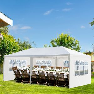 10x20 Ft Outdoor Party <b>Tent</b> with 4 Removable Sidewalls Waterproof <b>Canopy</b> Wedding Gazebo White - Product Image 5