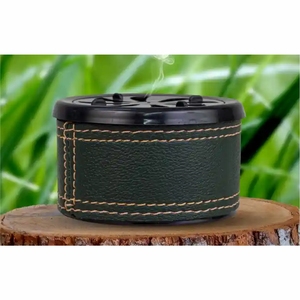 Brûleur à Bakhoor en cuir de crocodile de luxe, design moderne carré, brûleur à encens en métal pour Oud arabe, charbon pour la décoration de la maison, Bakhoor - Product Image 5