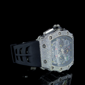 Reloj de Lujo Hecho a Mano, Edición Limitada, Joyería de Belleza Artística, Unisex, Clásico, Hip Hop, Mecánico Automático, ETA, Acero Inoxidable, 44MM - Product Image 4