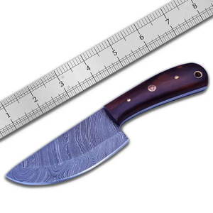 Cuchillo de Caza de Acero de Damasco Hecho a Mano, Cuchillo Utilitario para Exteriores con Mango de Acero de Damasco Duradero OEM - Product Image 6