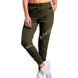 Bangladesh fabricado de alta calidad XL pantalones de chándal para mujer deportes Yoga Jogger encaje plano elección perfecta para venta al por mayor OEM personalizado - Product Image 1