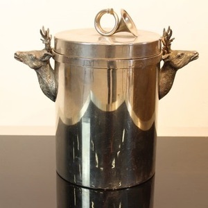 Antique Brass Stag Head Ice <b>Bucket</b> Vintage Bronze Deer Handle Wine Chiller Luxury Metal Champagne Tub for Home Bar & Lodge Decor - Product Image 4
