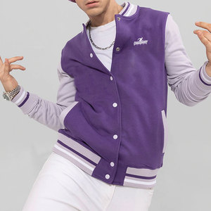 Modern Varsity Winter Jacket Fashion Varsity Jacket With Ribbed Cuffs And Lightweight Breathable Material - Product Image 4