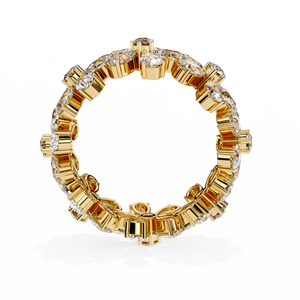 Anillo de Compromiso con Diamantes Cultivados en Laboratorio, Corte Mixto, Oro de 10k, 14k, 18k, Certificado IGI, Diamantes VS DEF, para Aniversario o Boda - Product Image 4