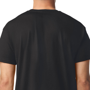 Camiseta de Algodón Ligero Negra para Hombre, Cuello Redondo, Manga Corta, Suave y Transpirable, Camiseta Informal Cómoda para Uso Diario - Product Image 3