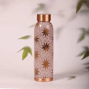 Elegante Botella de Cobre con Diseño Esmaltado, Botella de Agua de Cobre, el Mejor Regalo, Botella Impresa - Product Image 1