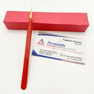 ตัวหนีบขนตาสแตนเลสแบบแยกปลายทองสำหรับต่อขนตาปรับแต่งโลโก้ได้ตามต้องการ - Product Image 1