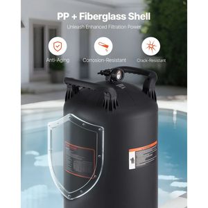 Valvola Filtro a Cartuccia per Piscina da 725 Sq.ft2, Sistema di Filtrazione per Piscina 21207GPH - Product Image 3