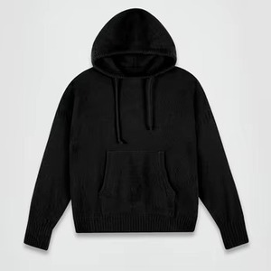 Encuentra un cárdigan con capucha de lana/nailon, tipo suéter, con cremallera, estilo formal, liso, con logotipo personalizado bordado en relieve, de punto extragrande, similar al Icon Zip-Up Fleece. - Product Image 2