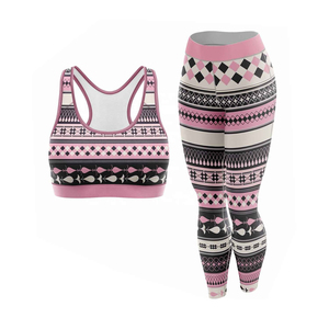 Conjunto de Yoga para Mujer de Último Diseño, Bra Deportivo Sin Costuras y Leggings de Cintura Alta, Ropa Deportiva Transpirable para Gimnasio y Fitness - Product Image 4