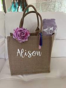 Eco Friendly Striped Jute Tote <b>Bags</b> <b>Large</b> Size Reusable Shopping Custom Logo Advertising Top Grade Jute Zipper Closure - Product Image 6