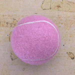 Pelota de Tenis Rosa de Alta Elasticidad con Logotipo Personalizado, para Entrenamiento en Playa, Lanzamiento, Práctica, de Goma, para Perros - Product Image 4