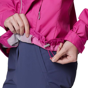 Chaqueta Cortavientos Rosa Fucsia para Mujer, Impermeable, con Capucha, Detalle de Cremallera en Contraste, Ropa Deportiva, Chaqueta Deportiva para Exteriores - Product Image 6