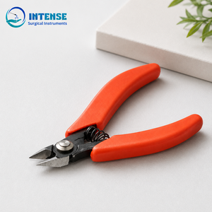 Pince coupante de précision en gros pour usine, en acier à haute teneur en carbone, outil de coupe de fil pour la fabrication de bijoux avec poignée à ressort - Product Image 4