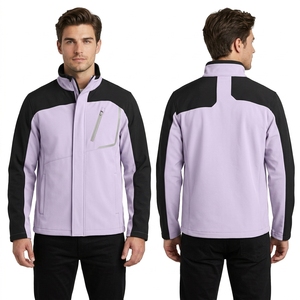 Chaqueta Softshell Personalizada para Hombre en Amarillo Mostaza, de Poliéster y Nailon, con Mangas en Contraste Negro y Cierre Completo, para Uso Casual - Product Image 5