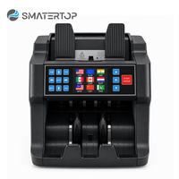 Contadora de Billetes Smartertop 1CIS Mix Value Counter, Puede Contar VND, USD, EUR con Cantidad Total, Contadora de Billetes de Carga Frontal, Clasificadora de Billetes