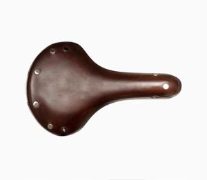 Selle de vélo de route en cuir, siège de cyclisme réglable, selle de vélo marron pour utilisation sur route - Product Image 3