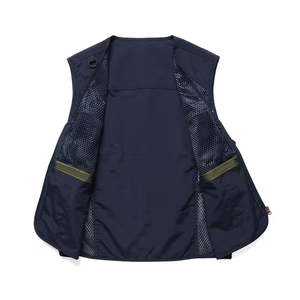 Gilet de travail extérieur détachable en maille multi-poches pour photographe et pêcheur, taille personnalisable - Product Image 3