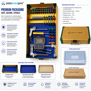 Ensemble de rétracteurs cervicaux manuels SHADOWLINE personnalisés, ensemble d'instruments Trimline, certifié CE ISO13485 Classe II - Product Image 6