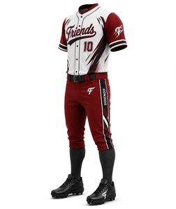 <b>Baseball</b> Uniform Men's Short Sleeve Sublimated Jersey with Pants Moisture Wicking Athletic Fit All Seasons - Product Image 3