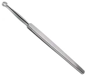 Curette dermique manuelle de haute qualité en acier inoxydable de qualité médicale, certifiée CE, instruments chirurgicaux pour ORL - Product Image 1