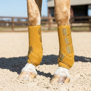 Durable Horse <b>Leg</b> Protection Boots with Adjustable Straps for Equestrian Riding Training and <b>Exercise</b> - Product Image 1