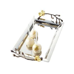 Mirror Polished Elegant and Durable Metal Serving <b>Tray</b> Perfect for Serving <b>Drinks</b> Snacks and Stylish Decor - Product Image 1
