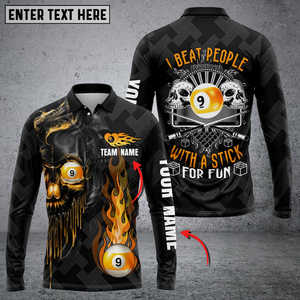 Camisa de Billar Personalizada para Hombre con Logotipo en el Frente, 100% Poliéster, Tela de Lona Transpirable, Manga Corta, Estilo Casual - Product Image 4