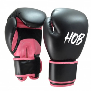Guantes de Boxeo Profesionales de Cuero Vacuno con Logotipo Personalizado, Cómodos, Antideslizantes, con Cierre de Gancho y Bucle en los Dedos, de Alta Calidad - Product Image 4