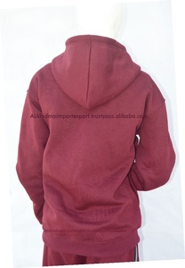 Sweat à capuche décontracté en molleton de coton biologique pour femme, coupe ample, avec cordon de serrage – Respirant et personnalisable - Product Image 4