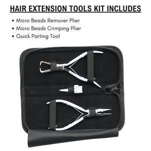 Kit Profesional de Herramientas para Extensiones de Cabello con Pinza para Remover Microperlas, Pinza para Crimpar Microperlas y Herramienta de Separación Rápida - Product Image 2