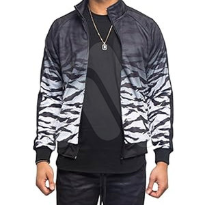 Ensemble de survêtement léger 100 % coton délavé imprimé grande taille pour homme – Tenue de jogging streetwear hiver à séchage rapide et respirante - Product Image 5