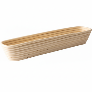 Nouveau panier de levage ovale en rotin tressé à la main, durable et rustique, de 9 à 10 pouces, avec doublure, pour boulangerie commerciale - Product Image 2