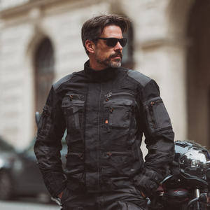 Men's Full Sleeve <b>Motorcycle</b> <b>Jacket</b> Windproof Textile Safety Gear All Seasons Adult Style - Product Image 5