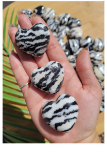 Hermoso Corazón de Geoda de Jaspe Cebra - Regalos de Energía y Amor Infinitos, Artesanías de Cristal al por Mayor con Láser - Product Image 3