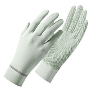 Gants courts en silicone respirants pour femmes, unisexes, pour l'extérieur, l'été, la conduite, en maille polyester - Product Image 2