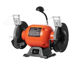 High-Speed 6-inch Single Speed <b>Bench</b> <b>Grinder</b> 3450RPM Induction Motor 250W 2.1A 36/60-Grit Grinding <b>Wheels</b> LED Work Light for - Product Image 1
