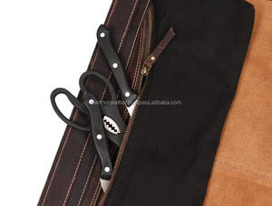 Estuche de Cuero Premium para Cuchillos de Chef, Caja de Almacenamiento para Cuchillos, Organizador Profesional de Utensilios Culinarios, Protección a Prueba de Olores para Viajes - Product Image 4