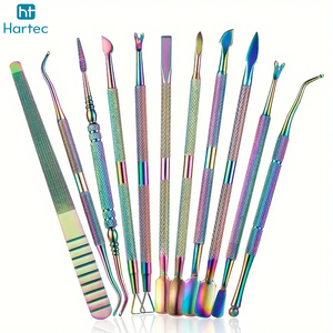 Factory Price Professional Stainless Steel Manicure and Pedicure Set Sharp <b>Nail</b> <b>File</b> Cuticle Pusher Salon Quality Kit - Product Image 4