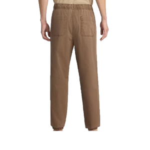 Men's <b>Brown</b> Cotton Drawstring Pants Elastic Waist Side Pockets Casual Lightweight Winter Breathable Knitted Windproof Solid - Product Image 3