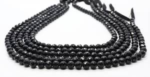 Natural Black Spinel Faceted Round <b>Ball</b> Beads 6 MM Black Spinel Gemstone Beads 14 Inch Faceted Black Spinel Round Beads Jewelry - Product Image 5