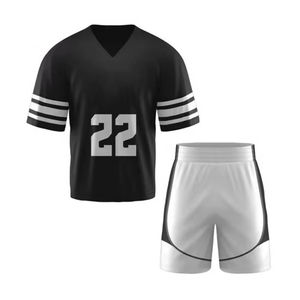 Maillots de lacrosse réversibles imperméables unisexes de haute qualité pour hommes, style américain, grandes tailles, imprimés par sublimation - Product Image 2