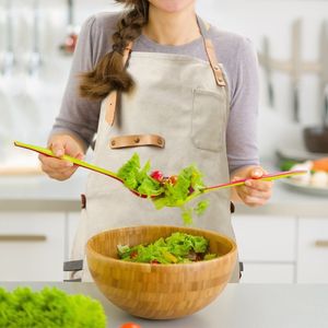 Delantal de Chef Personalizable de Cuero Sublimado sin Mangas con Diseño Cruzado Impermeable, Ropa de Trabajo Duradera para Uso Diario - Product Image 2