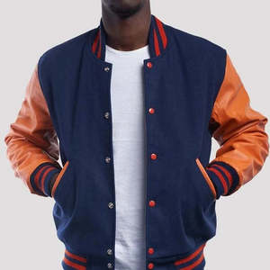 Chaqueta de alta calidad para hombre, chaqueta varsity de béisbol personalizada OEM, nuevo diseño 2025, chaqueta varsity para hombre. - Product Image 4