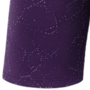 Purple Marble Print Athletic Training <b>Shorts</b> with <b>Elastic</b> <b>Waistband</b> Breathable Lightweight Sports Gym Fitness Workout - Product Image 3