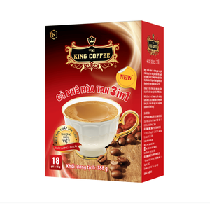 Wholesale King <b>Coffee</b> 3 In 1 <b>Instant</b> <b>Coffee</b> 16g x 18 Sticks Premium <b>Coffee</b> Mix Competitive Price Export - Product Image 1