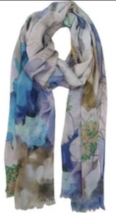 Écharpe d'été en soie et mousseline, personnalisable avec logo, longue, élégante, de créateur, légère, faite à la main, douce pour la peau, pour femme, autres foulards - Product Image 2