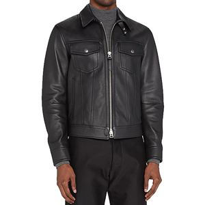 Real Leather Motorcycle Jacket for <b>Men</b> Heavy Duty Cowhide Biker Style CE Armor Pockets OEM ODM Supplier - Product Image 5