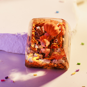 Keycaps Artisanat Forêt Mystique, Keycaps Artisanat Personnalisé, Keycaps Anime Mignons, Keycaps Verts, Ensemble de Keycaps, Keycaps en Bois - Product Image 4